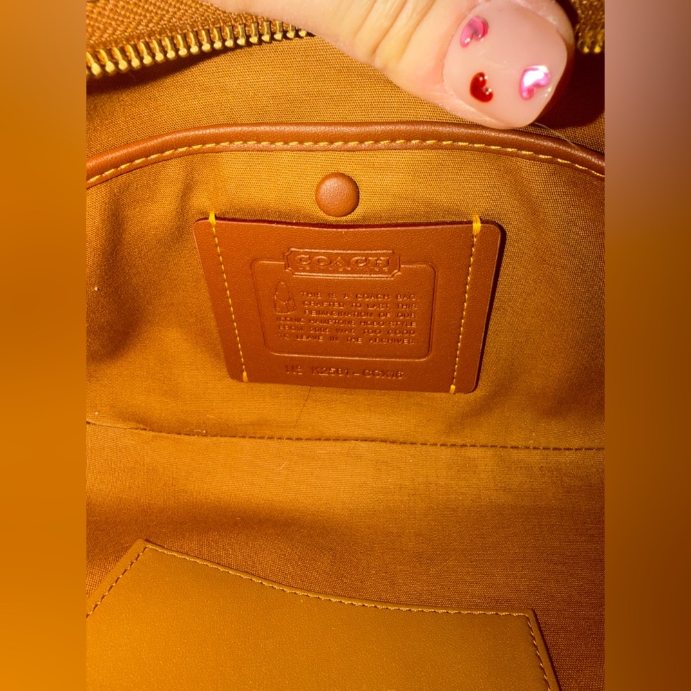 Coach Hobo in Multicolor Signature Canvas with Saddle Brown Leather Trim - Picture 12 of 16